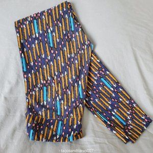 LulaRoe OS Leggings PENCIL PRINT